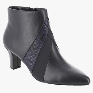 Easy Street Falcon Navy Ankle Booties